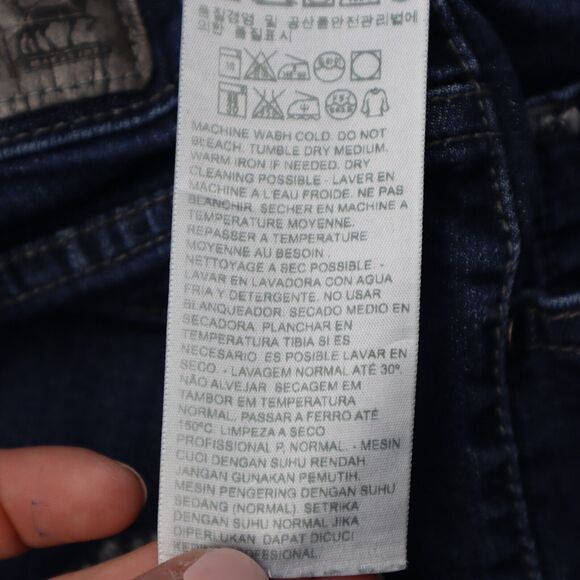 Levi Strauss And Co Pants Womens Blue Button Zip Mid Rise Skinny Denim Jeans - Picture 8 of 16